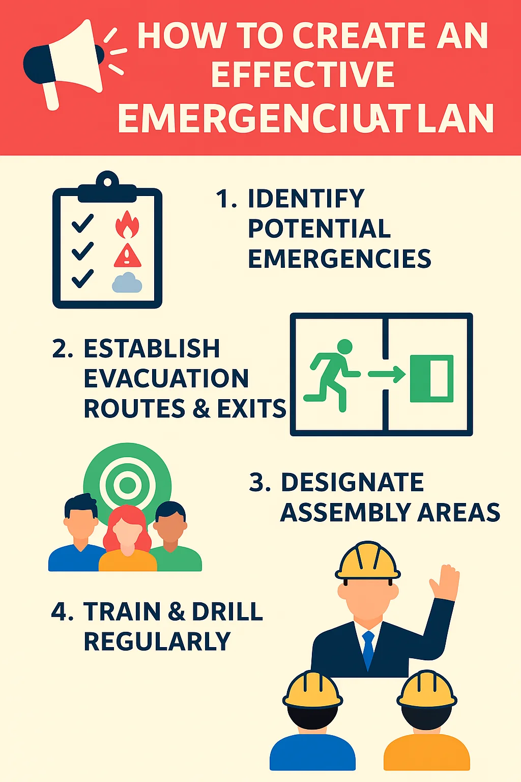 Evacuation Drill and Assembly Procedures – 12 Modules | One Day USD: 150/- and Two Day USD: 250/- Per Pax.